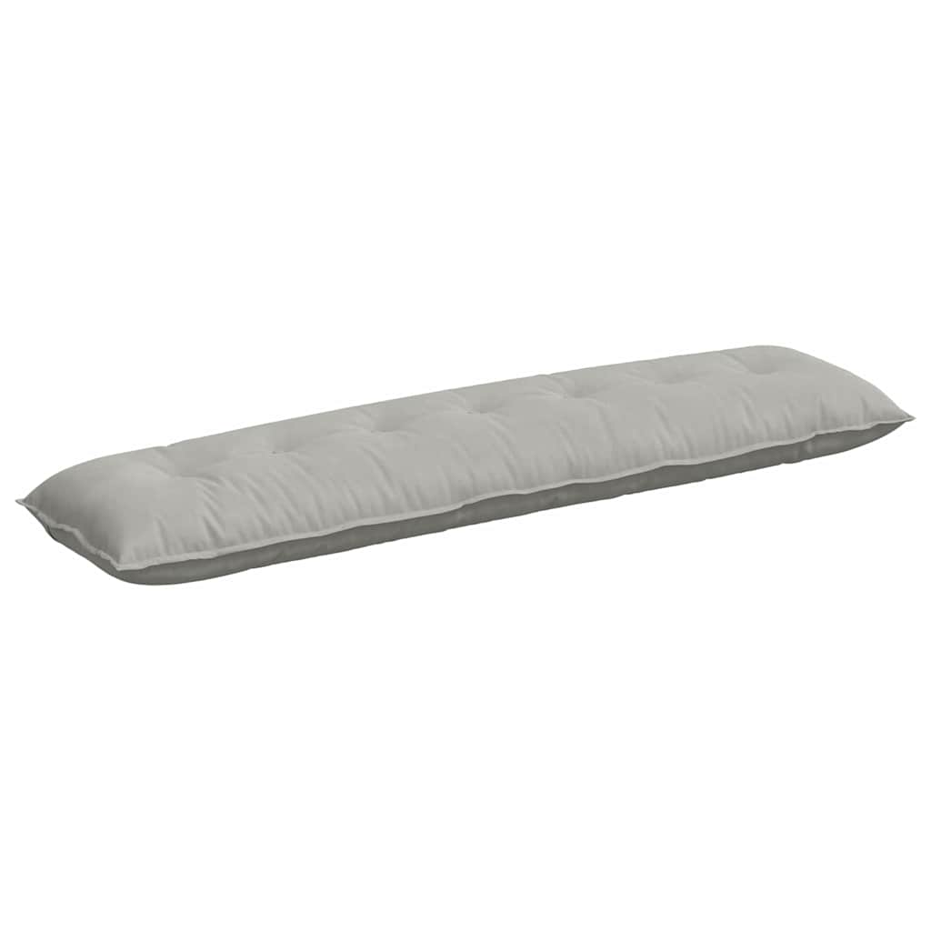 Jastuk za leđa Svijetlo siva 200 x 50 cm Mikrofiber tkanina