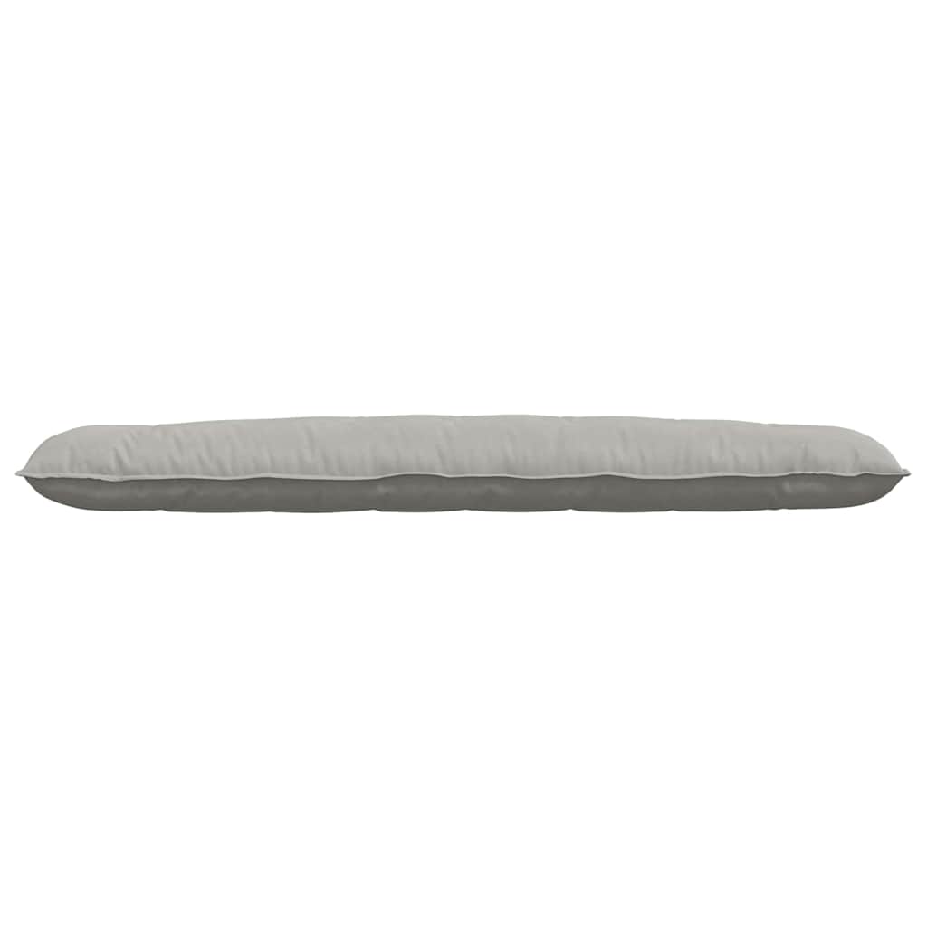 Jastuk za leđa Svijetlo siva 200 x 50 cm Mikrofiber tkanina