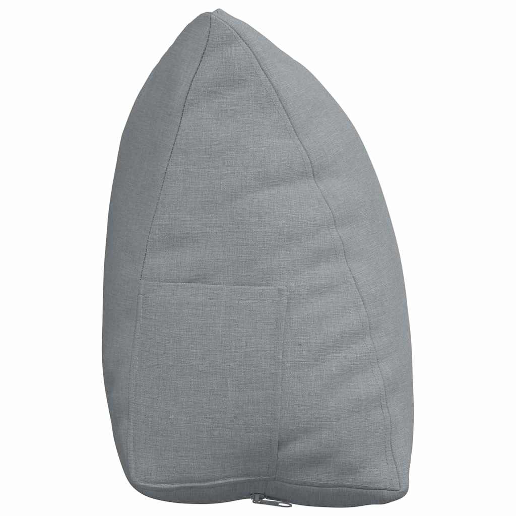 Jastuk za leđa Svijetlo siva 45 x 20 x 35 cm tkanina
