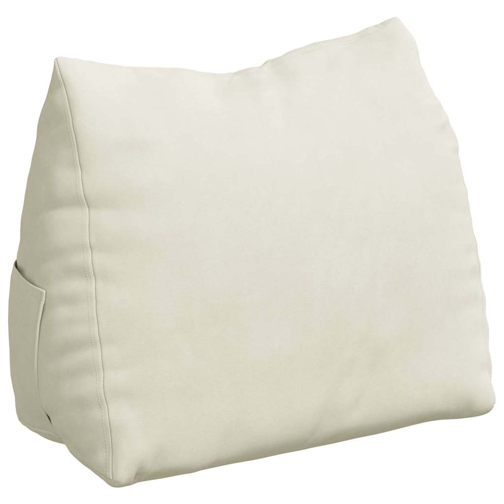 Jastuk za leđa Krema 45 x 20 x 35 cm Kordura tekstil