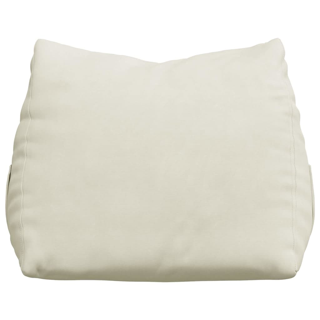 Jastuk za leđa Krema 45 x 20 x 35 cm Kordura tekstil