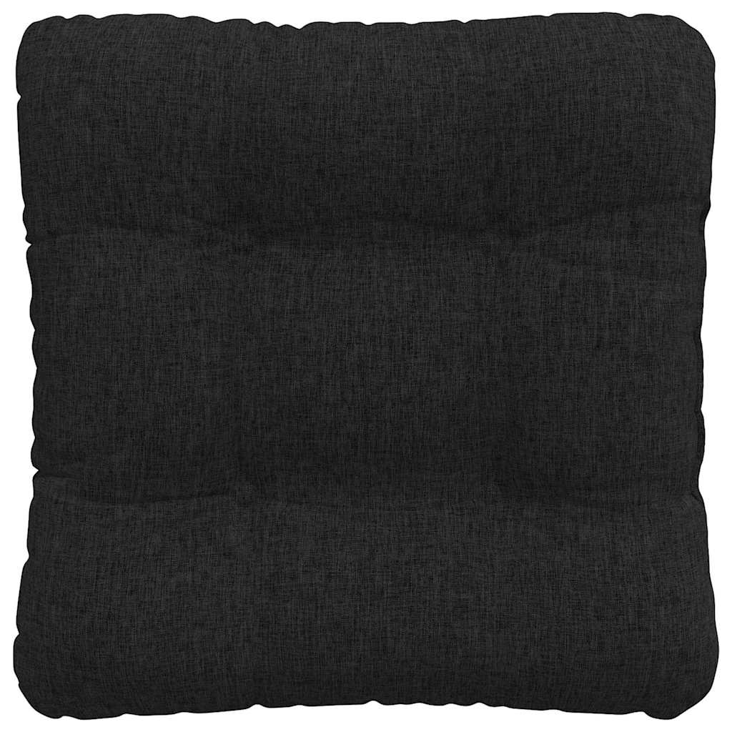 Jastučići za sjedenje 4 pcs Crna 40 x 40 x 12 cm tkanina