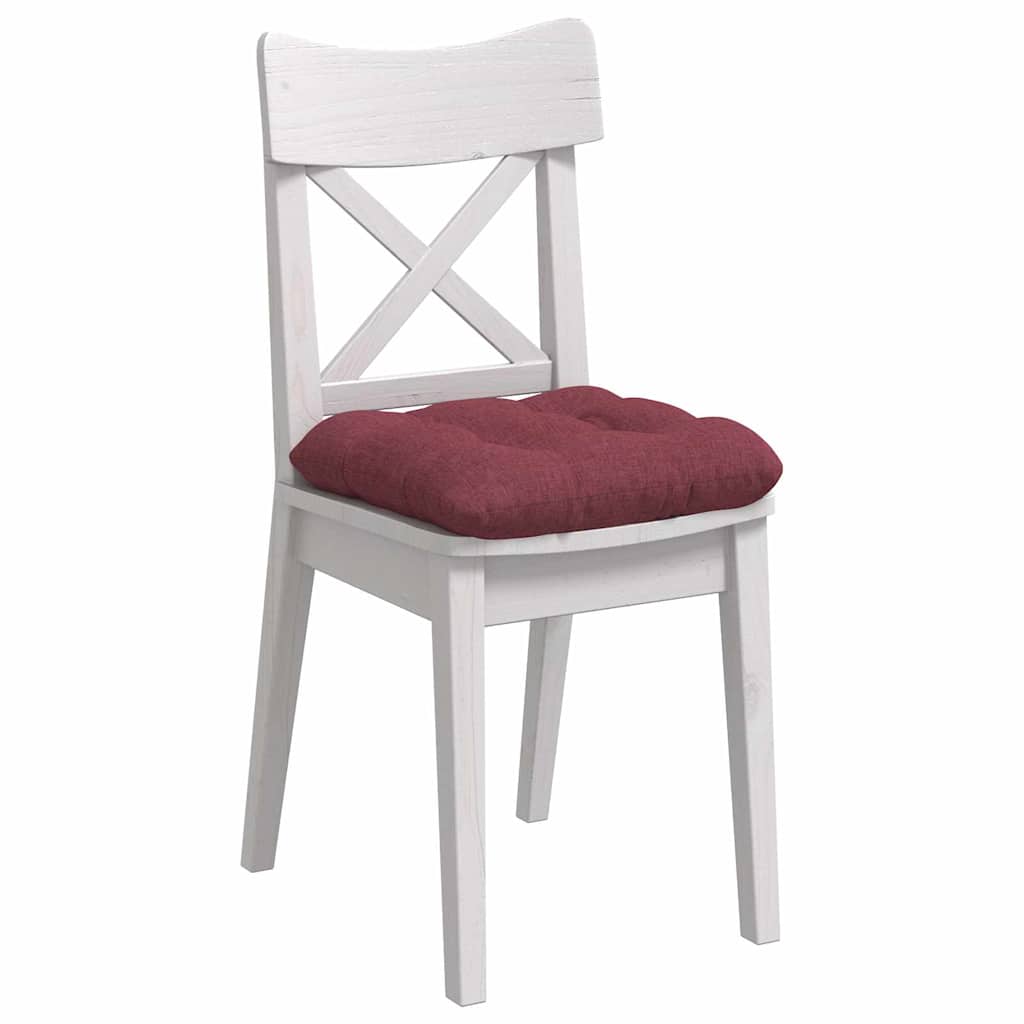Jastučići za sjedenje 4 pcs Vinska crvena 40 x 40 x 12 cm