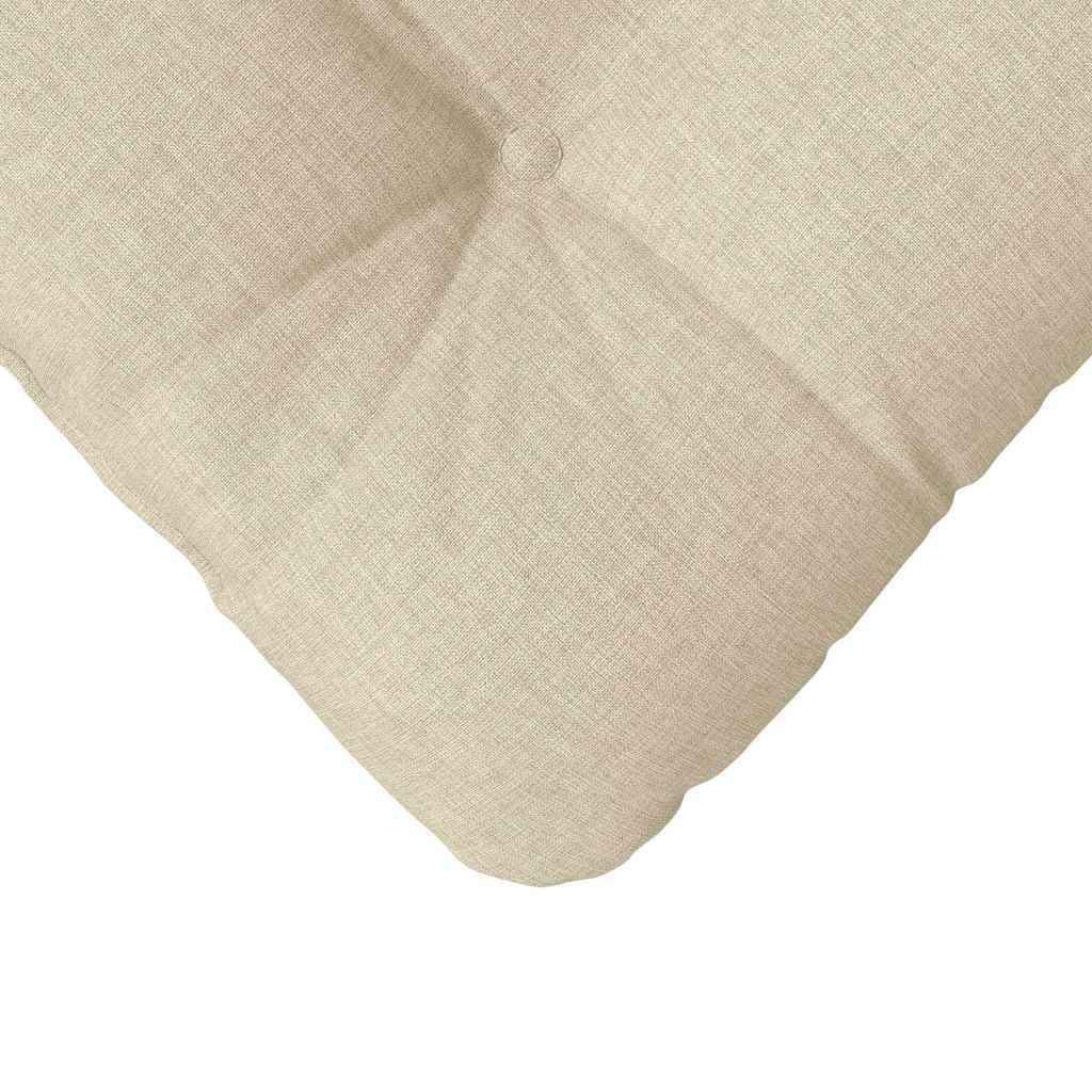 Jastučići za sjedenje 4 pcs Krema 40 x 40 x 12 cm tkanina