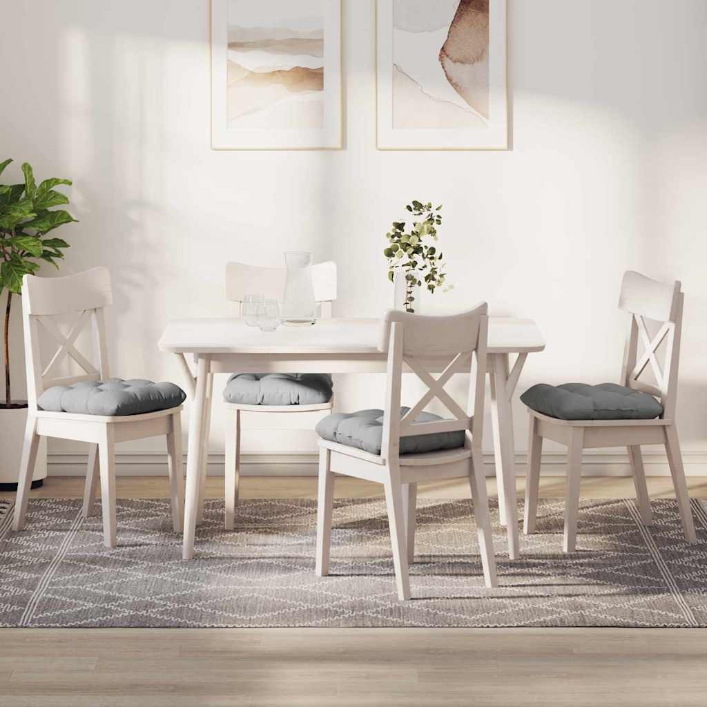 Jastučići za sjedenje 4 pcs Oblačnosiva 40 x 40 x 12 cm tkanina
