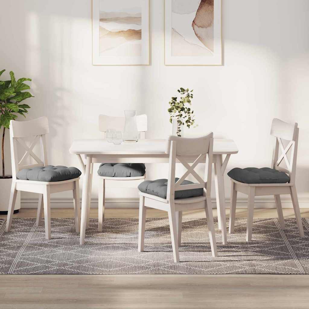 Jastučići za sjedenje 4 pcs Tamno siva 40 x 40 cm