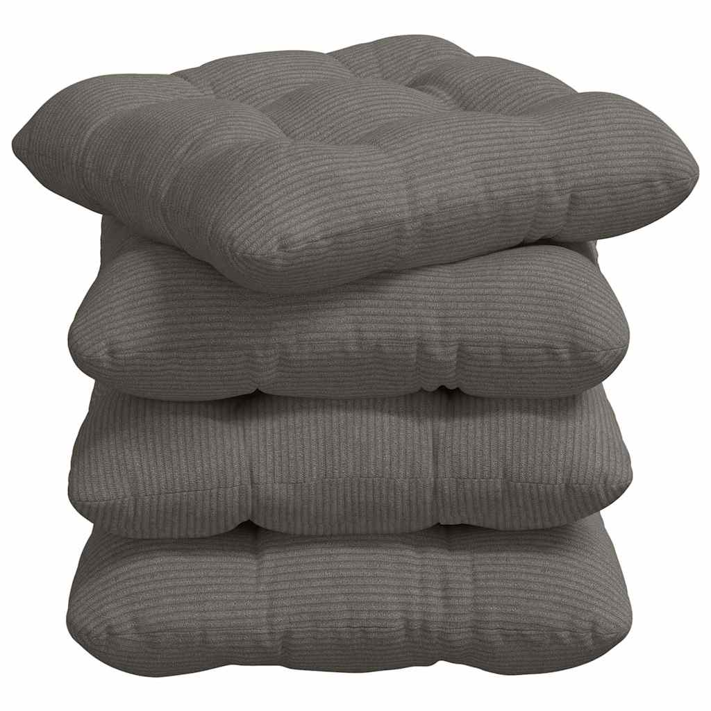 Jastučići za sjedenje 4 pcs Svijetlo siva 40 x 40 cm