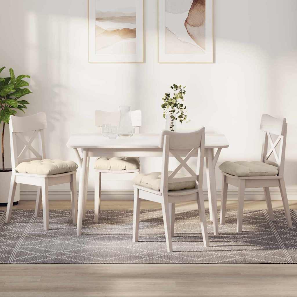 Jastučići za sjedenje 4 pcs Krema 40 x 40 cm Kordura tekstil