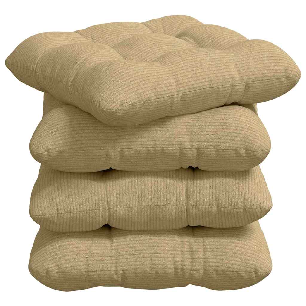 Jastučići za sjedenje 4 pcs Siva zelena 40 x 40 cm