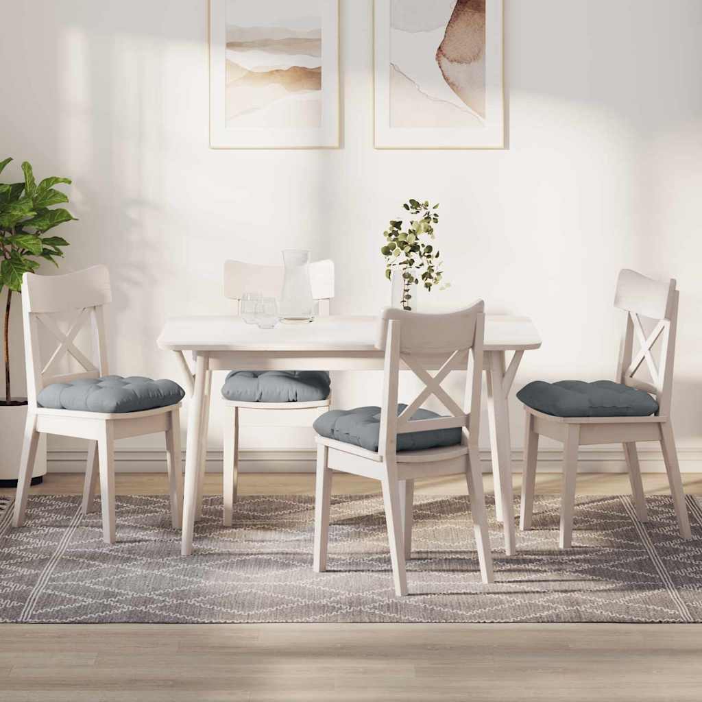 Jastučići za sjedenje 4 pcs Svijetlo siva 45 x 45 x 12 cm