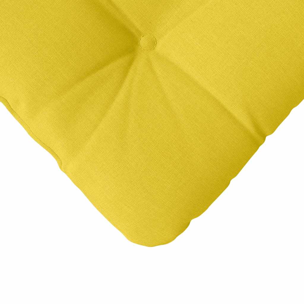 Jastučići za sjedenje 4 pcs Svijetlo žuta 45 x 45 x 12 cm