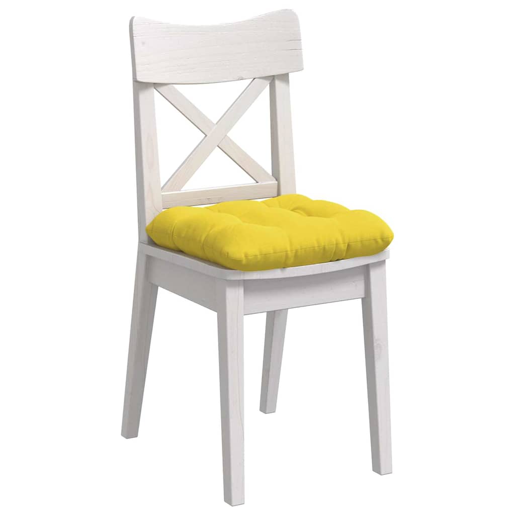 Jastučići za sjedenje 4 pcs Svijetlo žuta 45 x 45 x 12 cm