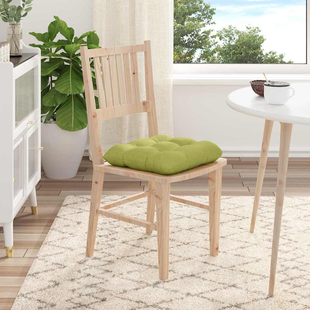 Jastučići za sjedenje 4 pcs Svijetlo zelena 45 x 45 x 12 cm