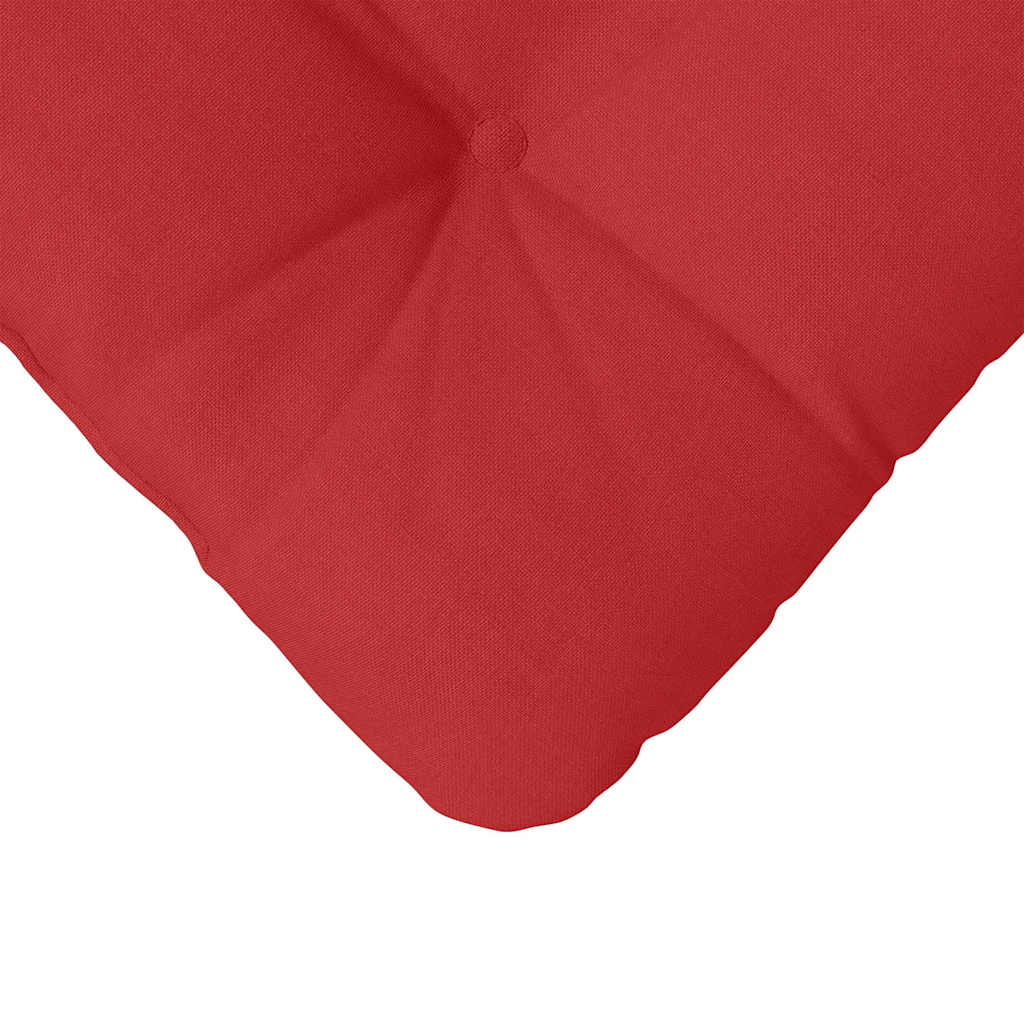 Jastučići za sjedenje 4 pcs Crvena 45 x 45 x 12 cm tkanina