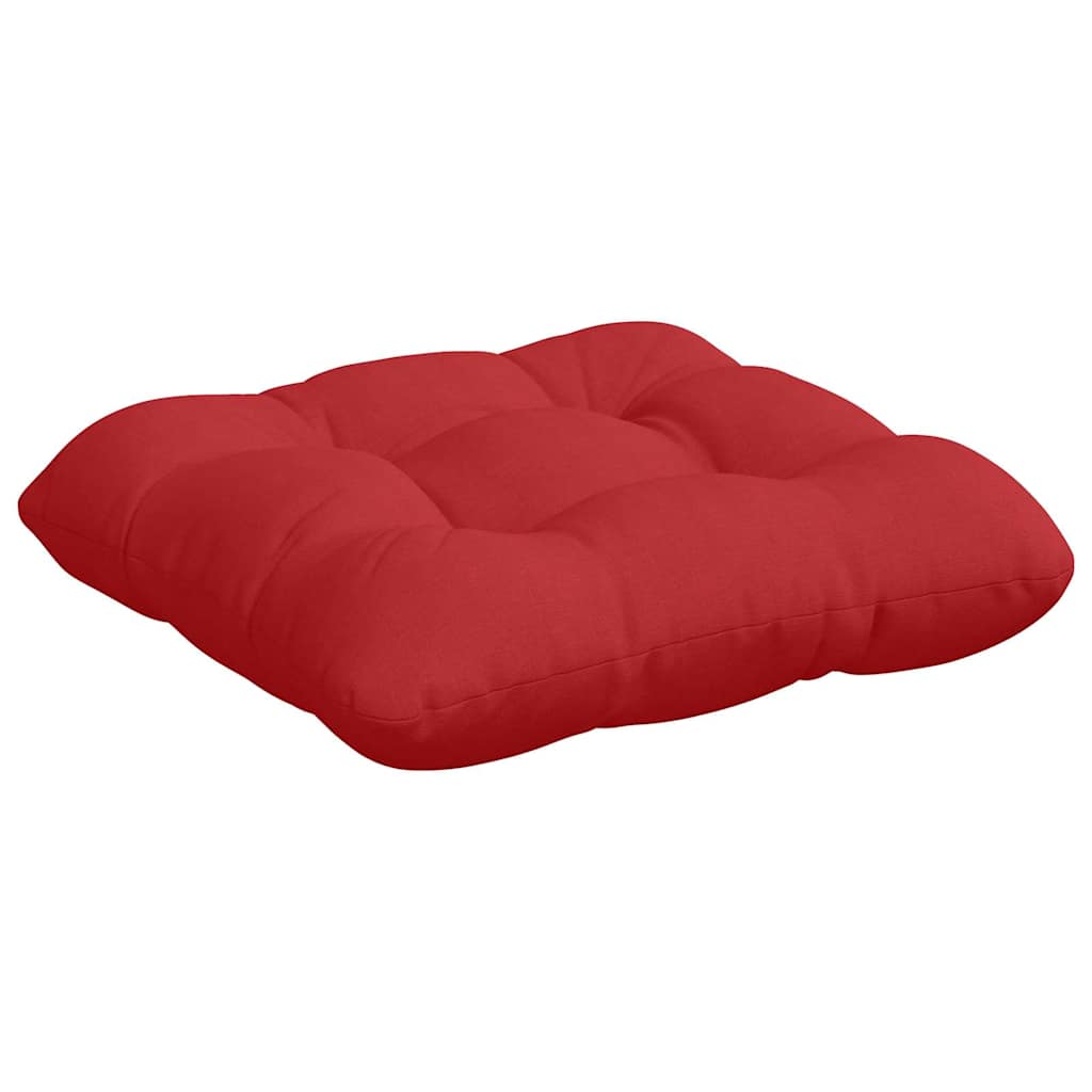 Jastučići za sjedenje 4 pcs Crvena 45 x 45 x 12 cm tkanina
