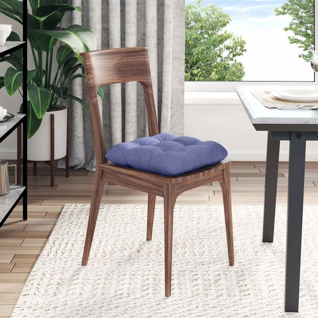 Jastučići za sjedenje 4 pcs Traper plava 45 x 45 x 12 cm