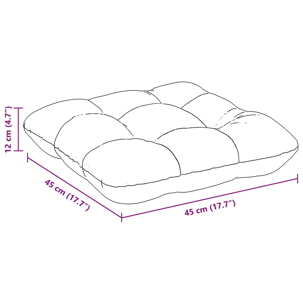 Jastučići za sjedenje 4 pcs Svijetlo siva 45 x 45 cm