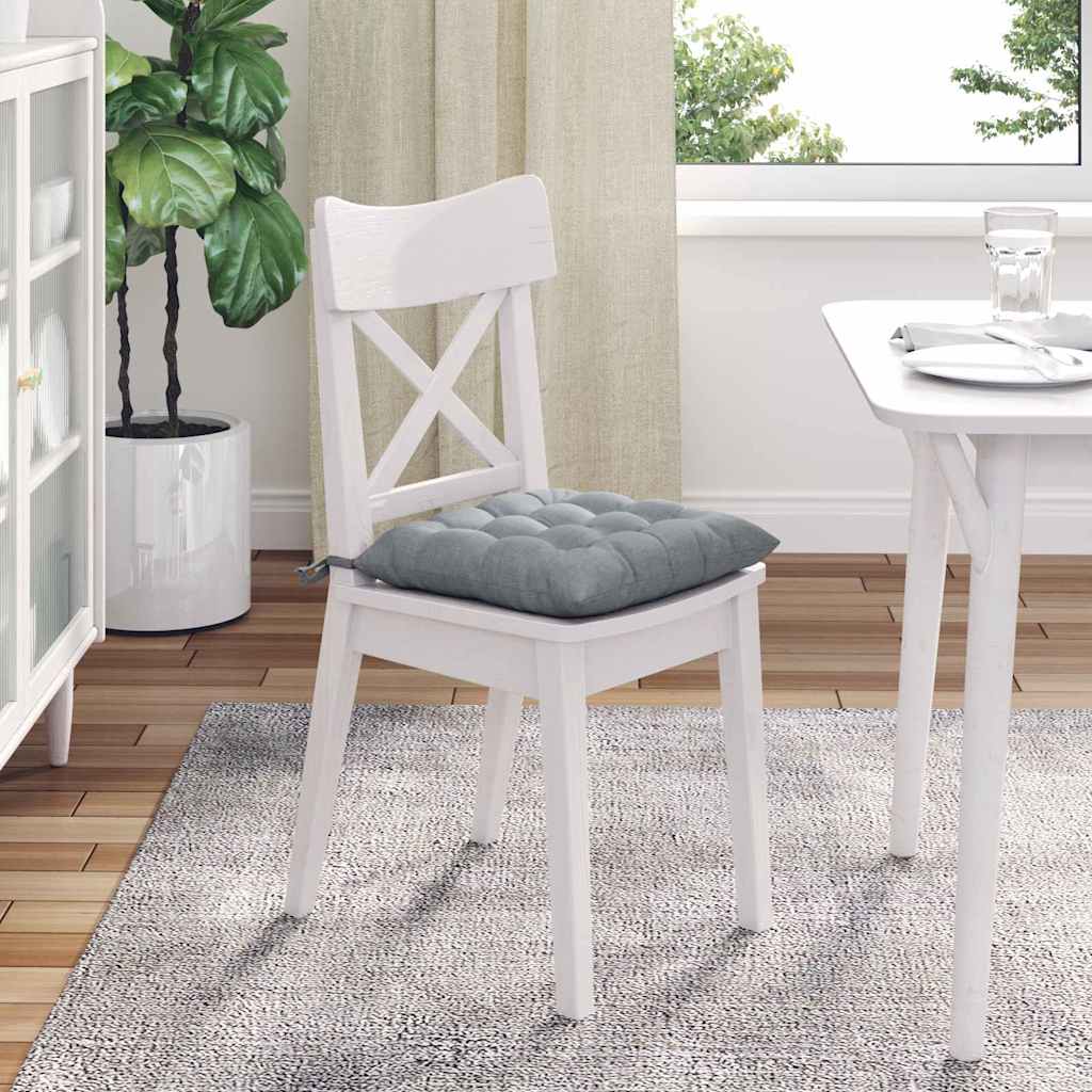 Jastučići za sjedenje 4 pcs Svijetlo siva 40 x 40 x 6 cm