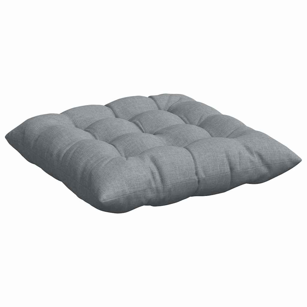 Jastučići za sjedenje 4 pcs Svijetlo siva 40 x 40 x 6 cm