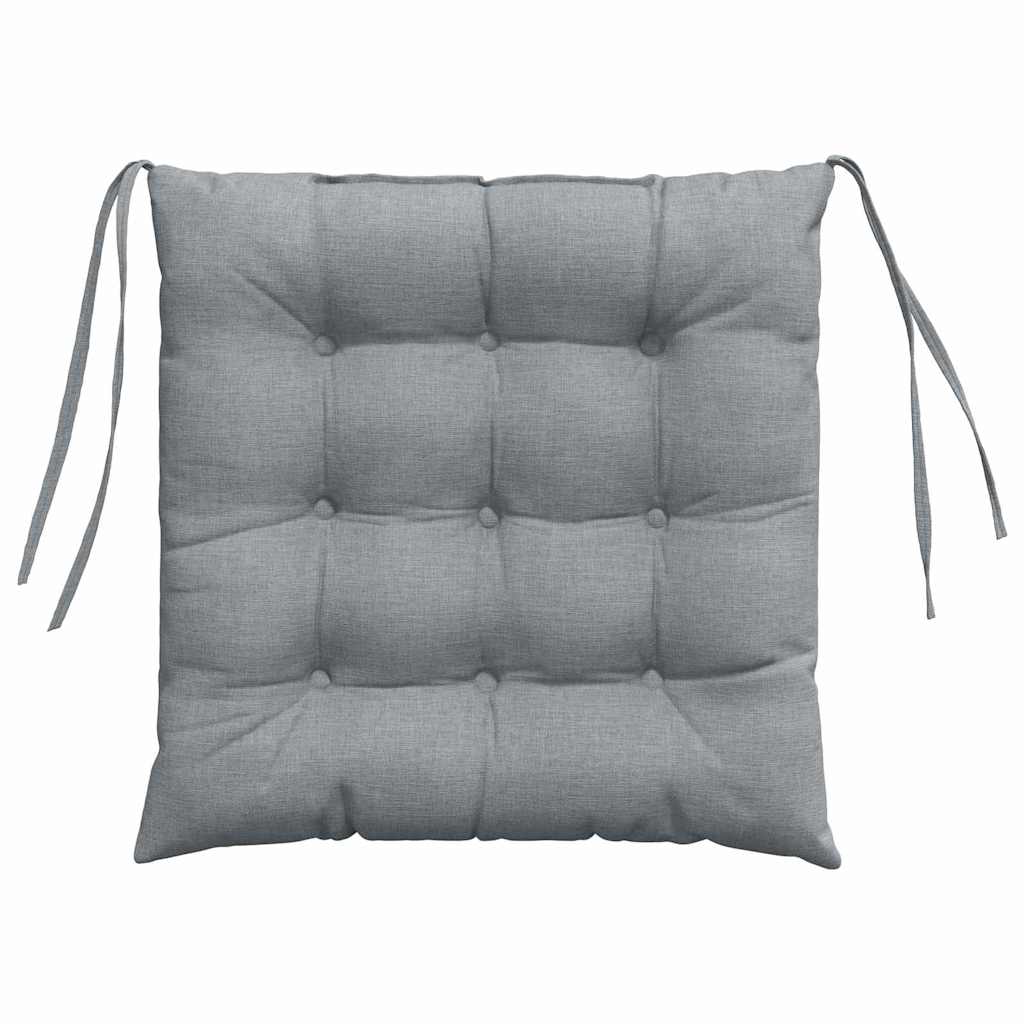 Jastučići za sjedenje 4 pcs Svijetlo siva 40 x 40 x 6 cm