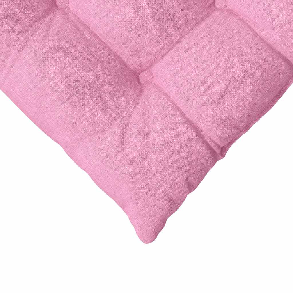 Jastučići za sjedenje 4 pcs Ružičasta 40 x 40 x 6 cm tkanina
