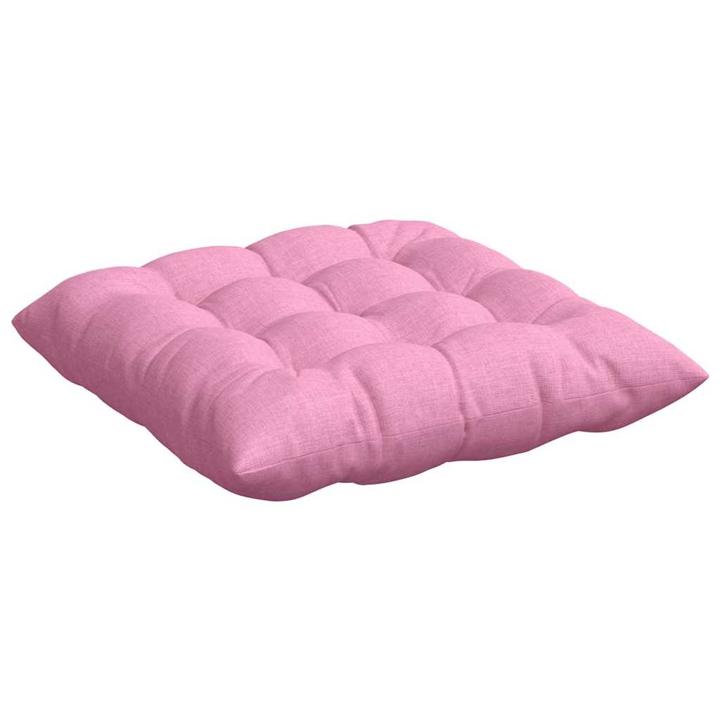 Jastučići za sjedenje 4 pcs Ružičasta 40 x 40 x 6 cm tkanina