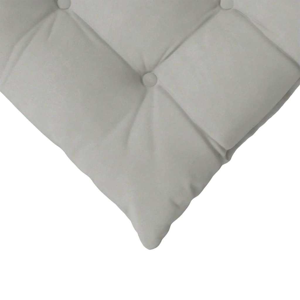 Jastučići za sjedenje 4 pcs Svijetlo siva 40 x 40 x 6 cm