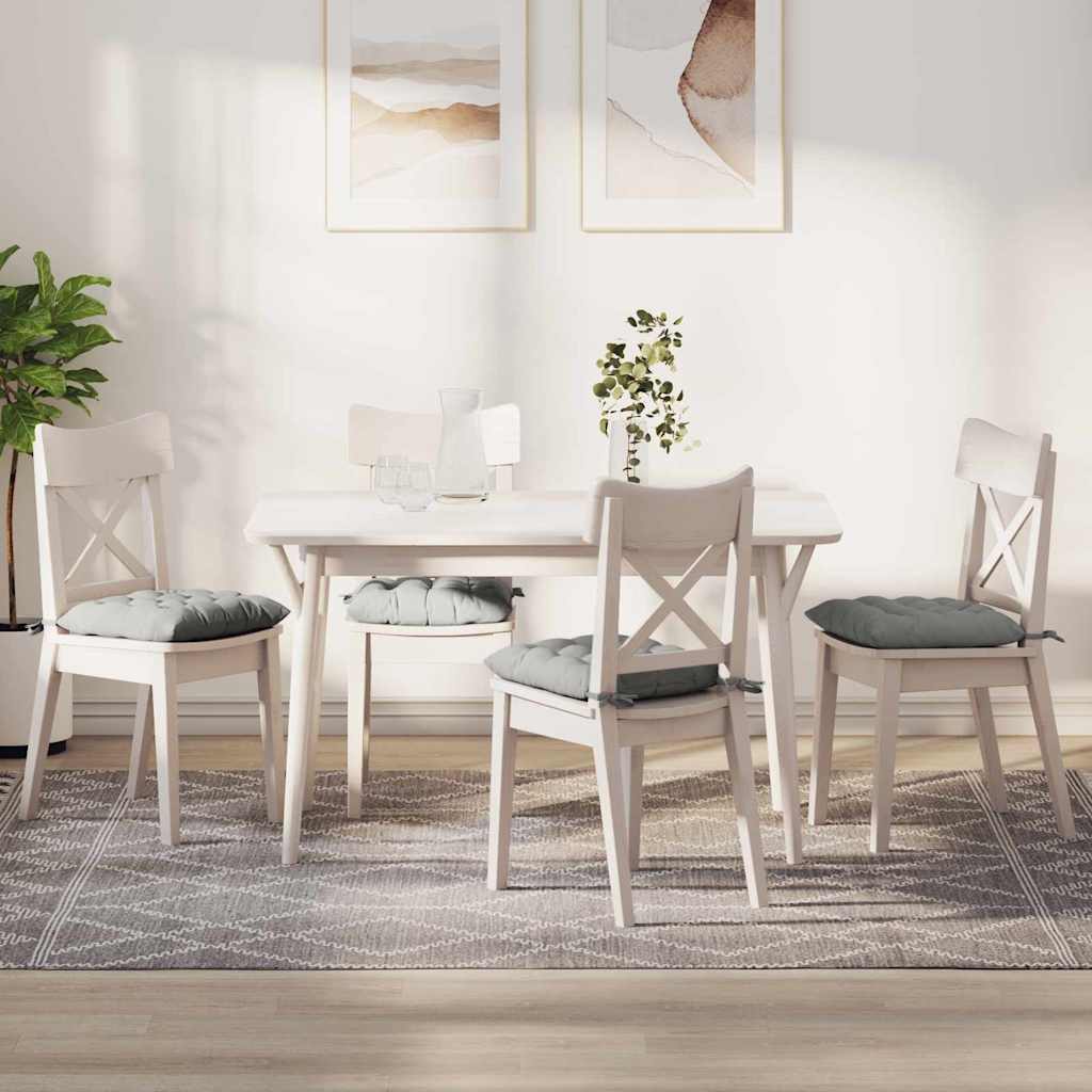 Jastučići za sjedenje 4 pcs Svijetlo siva 40 x 40 x 6 cm