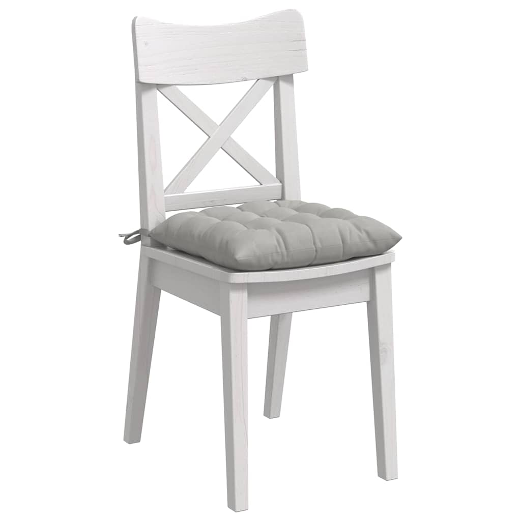 Jastučići za sjedenje 4 pcs Svijetlo siva 40 x 40 x 6 cm