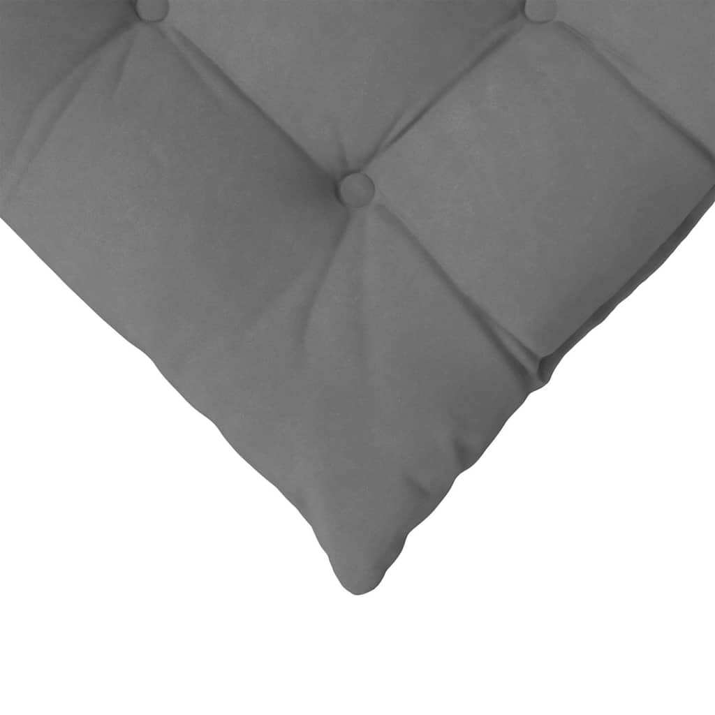Jastučići za sjedenje 4 pcs Tamno siva 40 x 40 x 6 cm