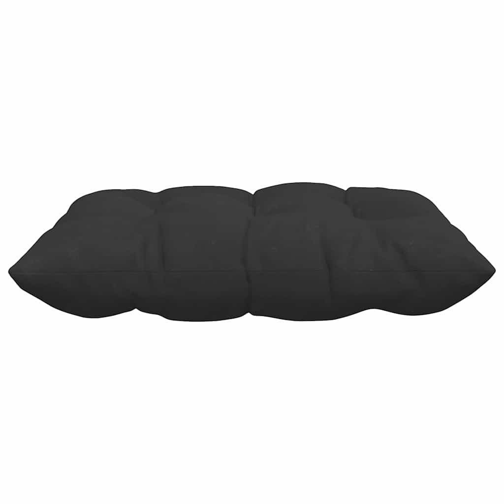Jastučići za sjedenje 4 pcs Crna 40 x 40 x 6 cm Mikrofibra
