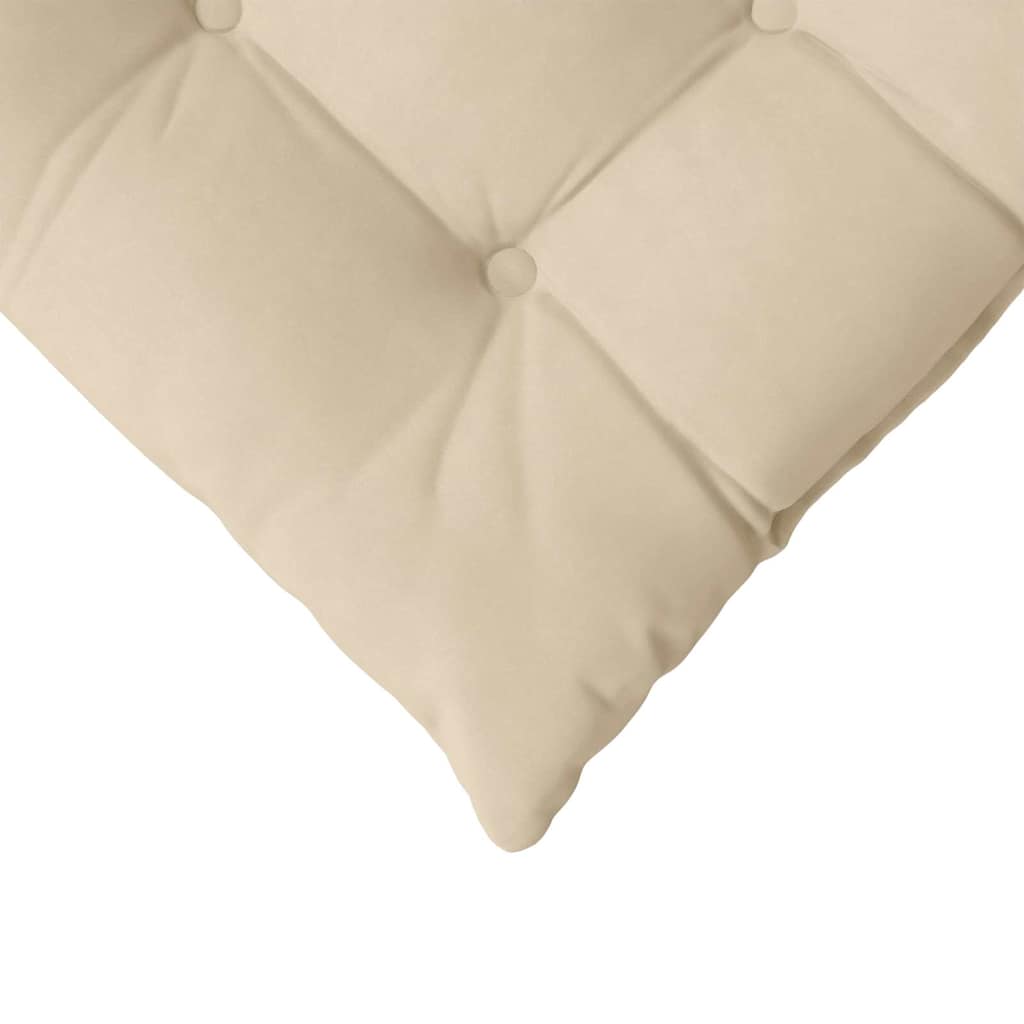 Jastučići za sjedenje 4 pcs Krema 40 x 40 x 6 cm Mikrofibra