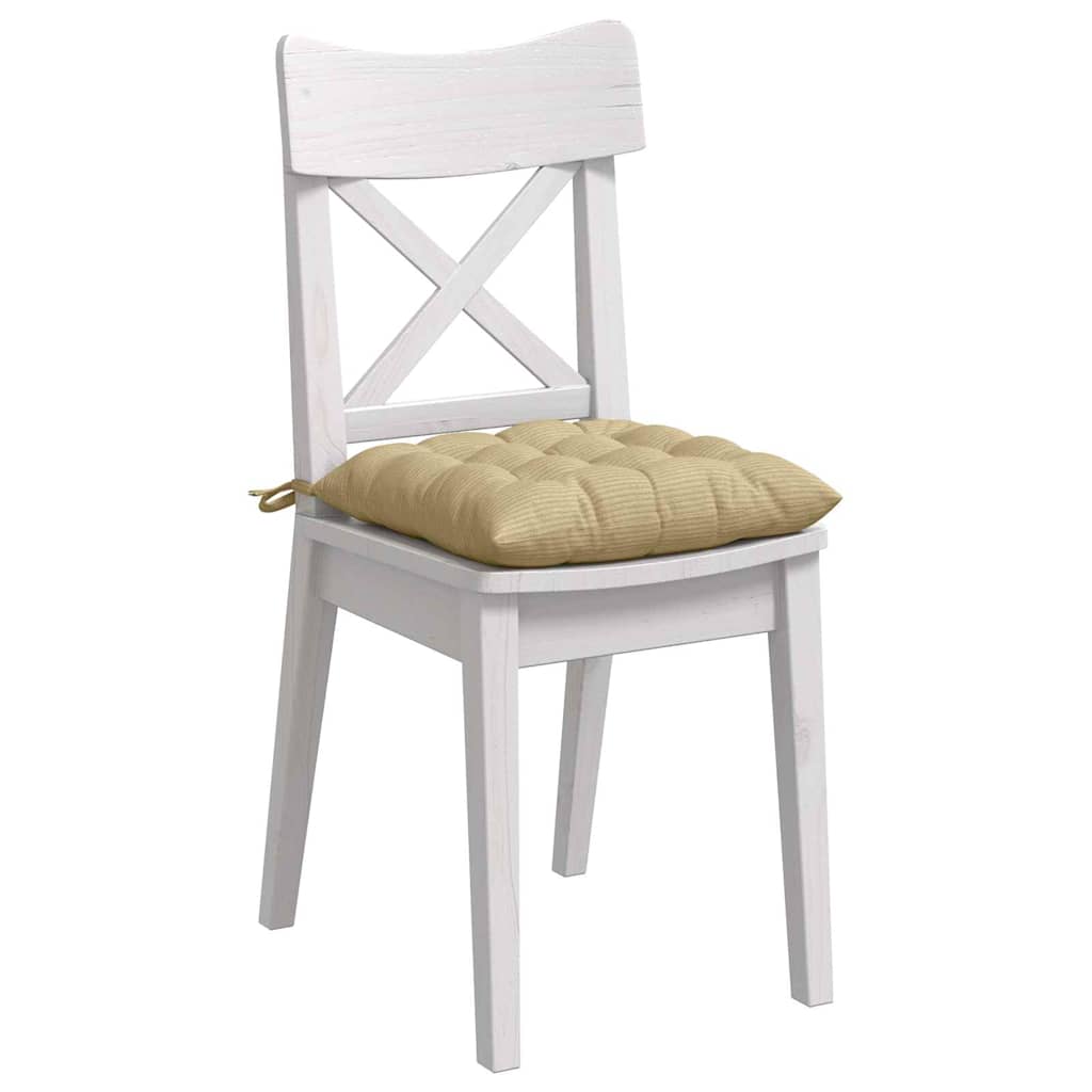 Jastučići za sjedenje 4 pcs Siva zelena 40 x 40 x 6 cm