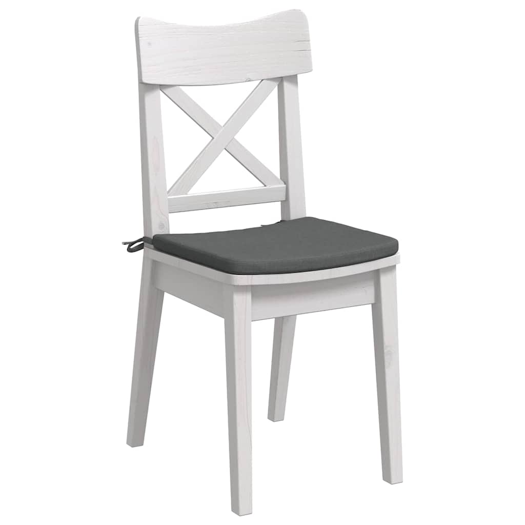 Jastučići za sjedenje 4 pcs Tamno siva 40 x 40 x 3 cm tkanina
