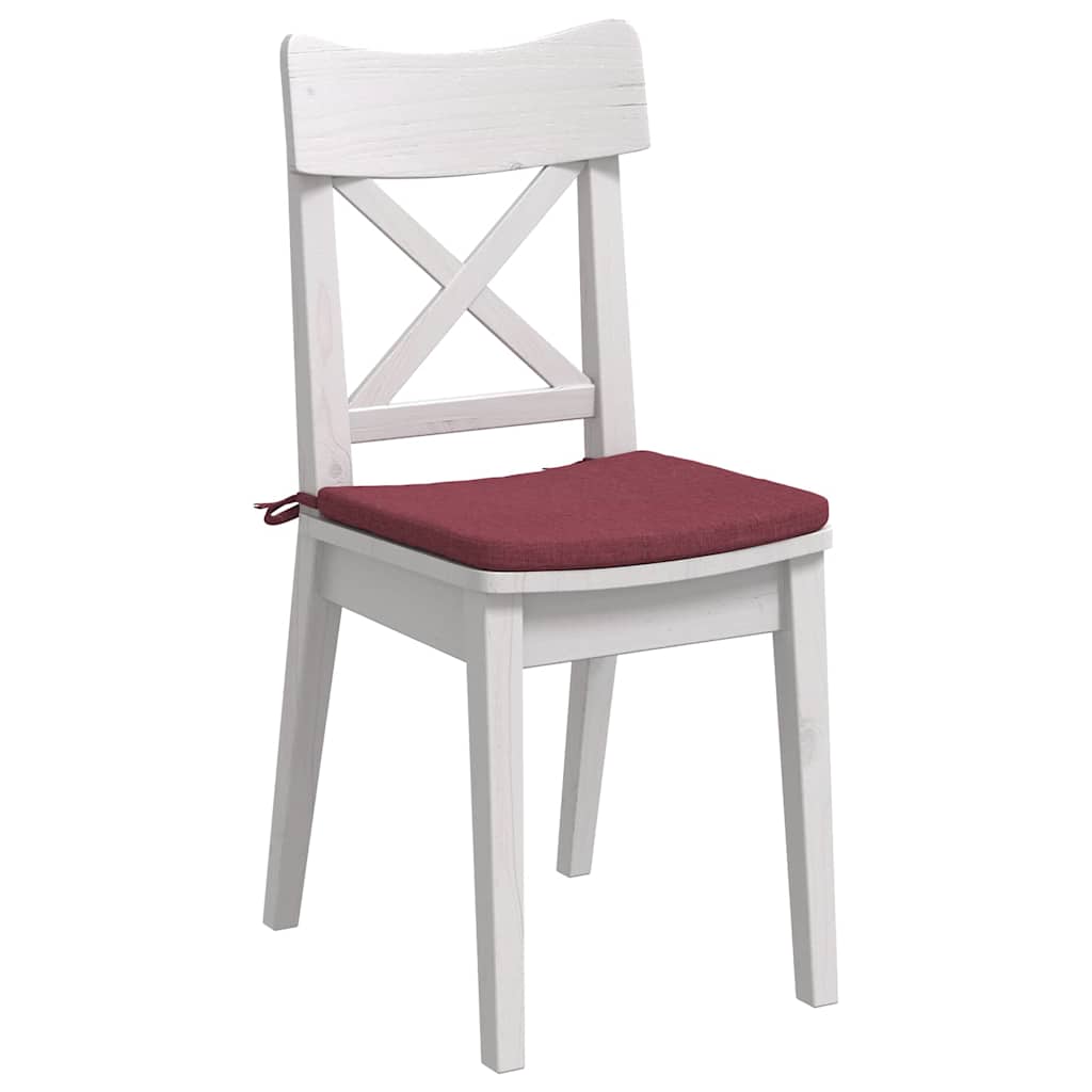 Jastučići za sjedenje 4 pcs Vinska crvena 40 x 40 x 3 cm