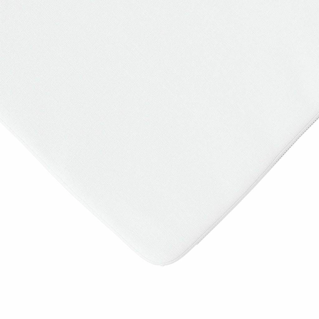 Jastučići za sjedenje 4 pcs Bijelo 40 x 40 x 3 cm tkanina
