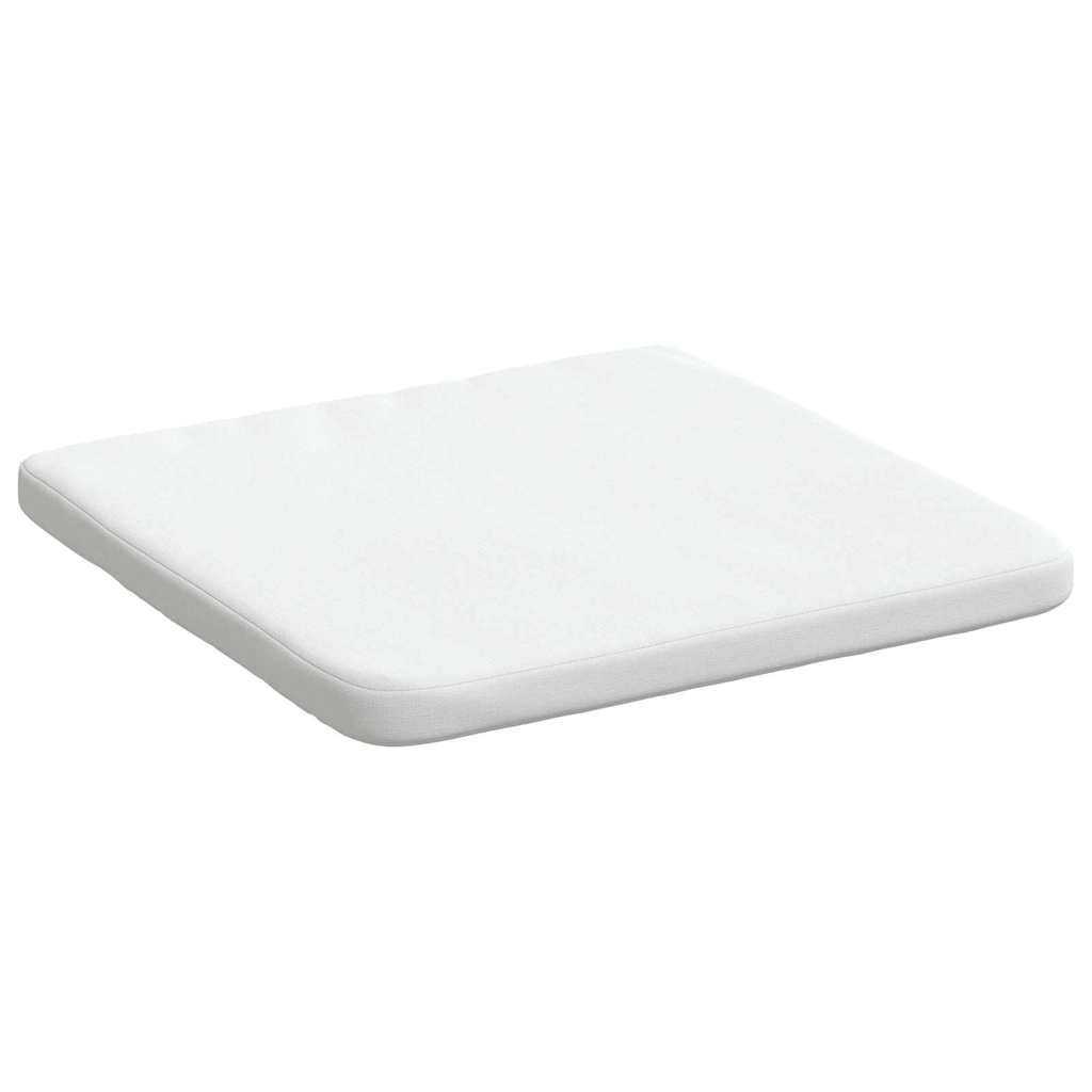 Jastučići za sjedenje 4 pcs Bijelo 40 x 40 x 3 cm tkanina