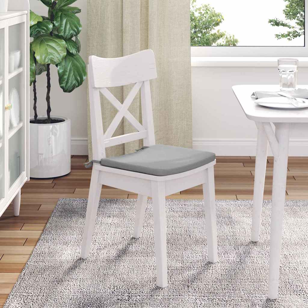 Jastučići za sjedenje 4 pcs Oblačnosiva 40 x 40 x 3 cm tkanina