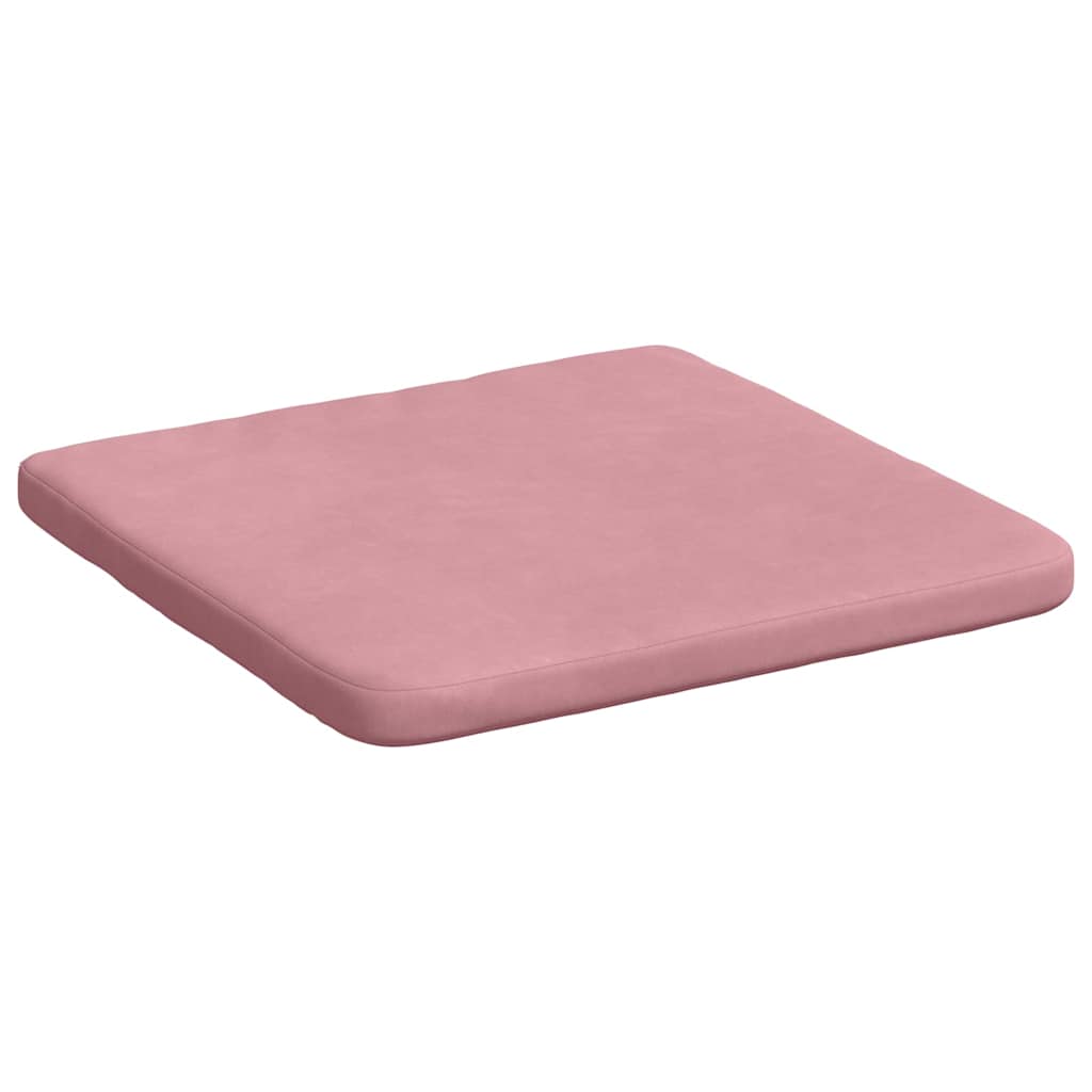 Jastučići za sjedenje 4 pcs Ružičasta 40 x 40 x 3 cm Baršun