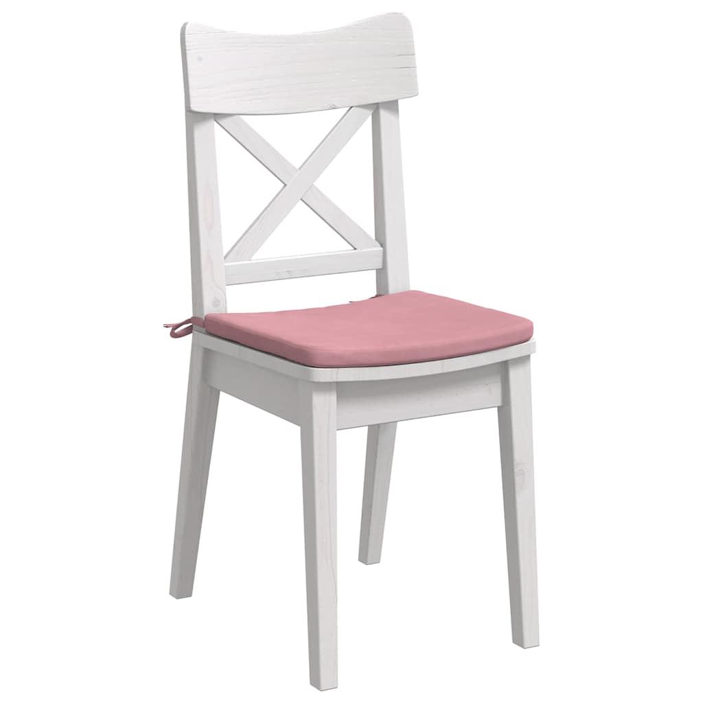 Jastučići za sjedenje 4 pcs Ružičasta 40 x 40 x 3 cm Baršun