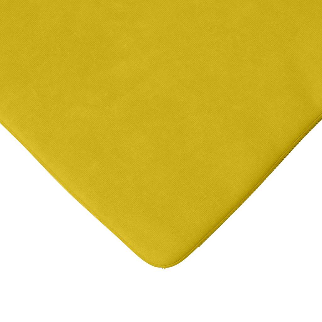 Jastučići za sjedenje 4 pcs Žuta 40 x 40 x 3 cm Baršun