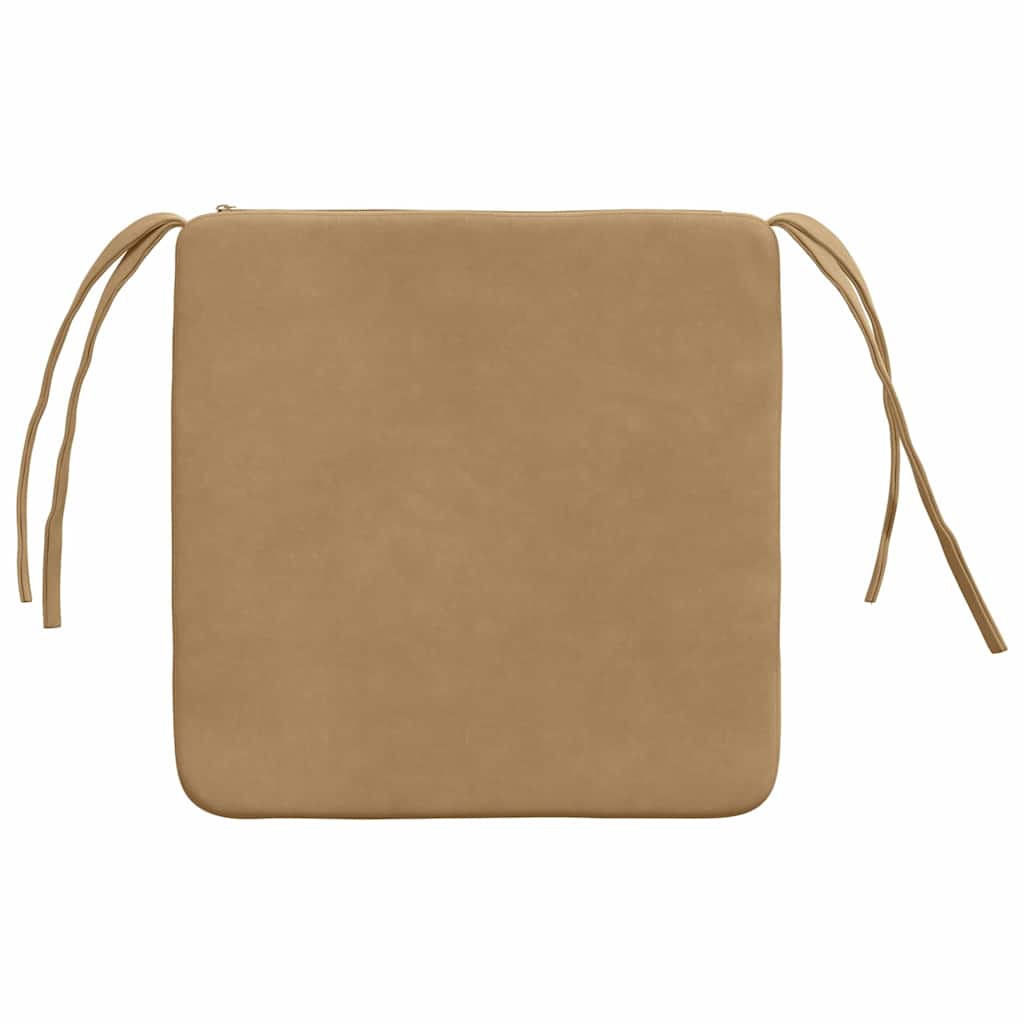 Jastučići za sjedenje 4 pcs Smeđa 40 x 40 x 3 cm Baršun