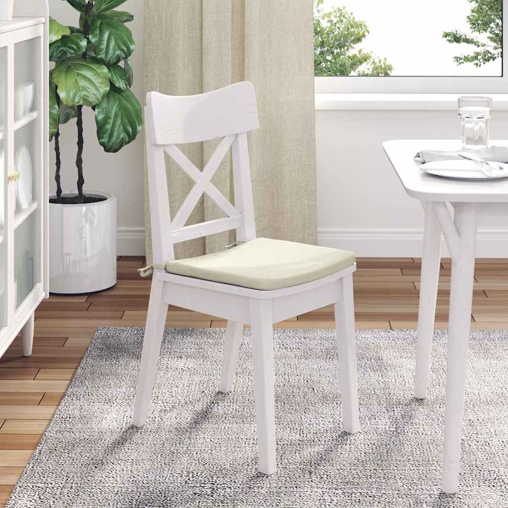 Jastučići za sjedenje 4 pcs Krema 40 x 40 x 3 cm Baršun