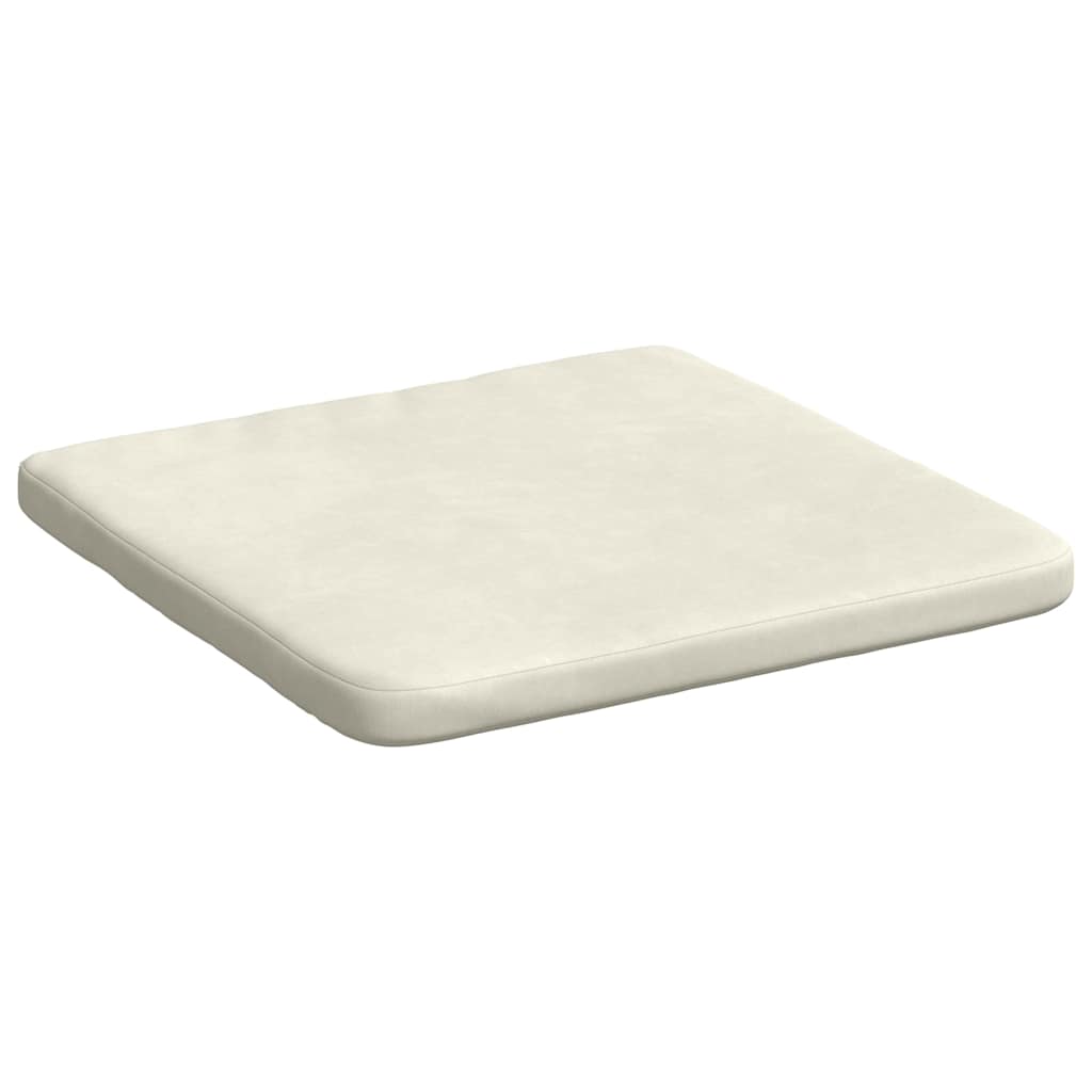 Jastučići za sjedenje 4 pcs Krema 40 x 40 x 3 cm Baršun