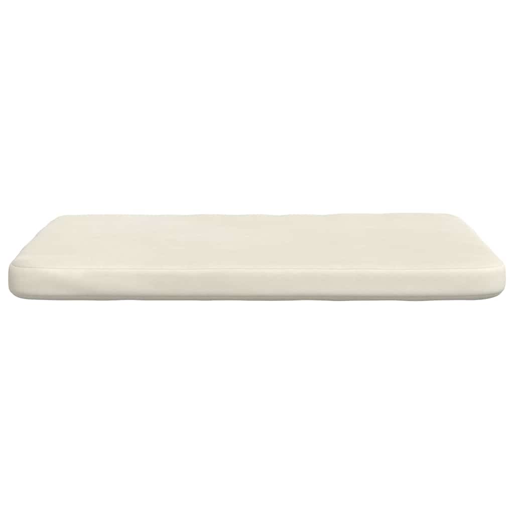 Jastučići za sjedenje 4 pcs Krema 40 x 40 x 3 cm Baršun