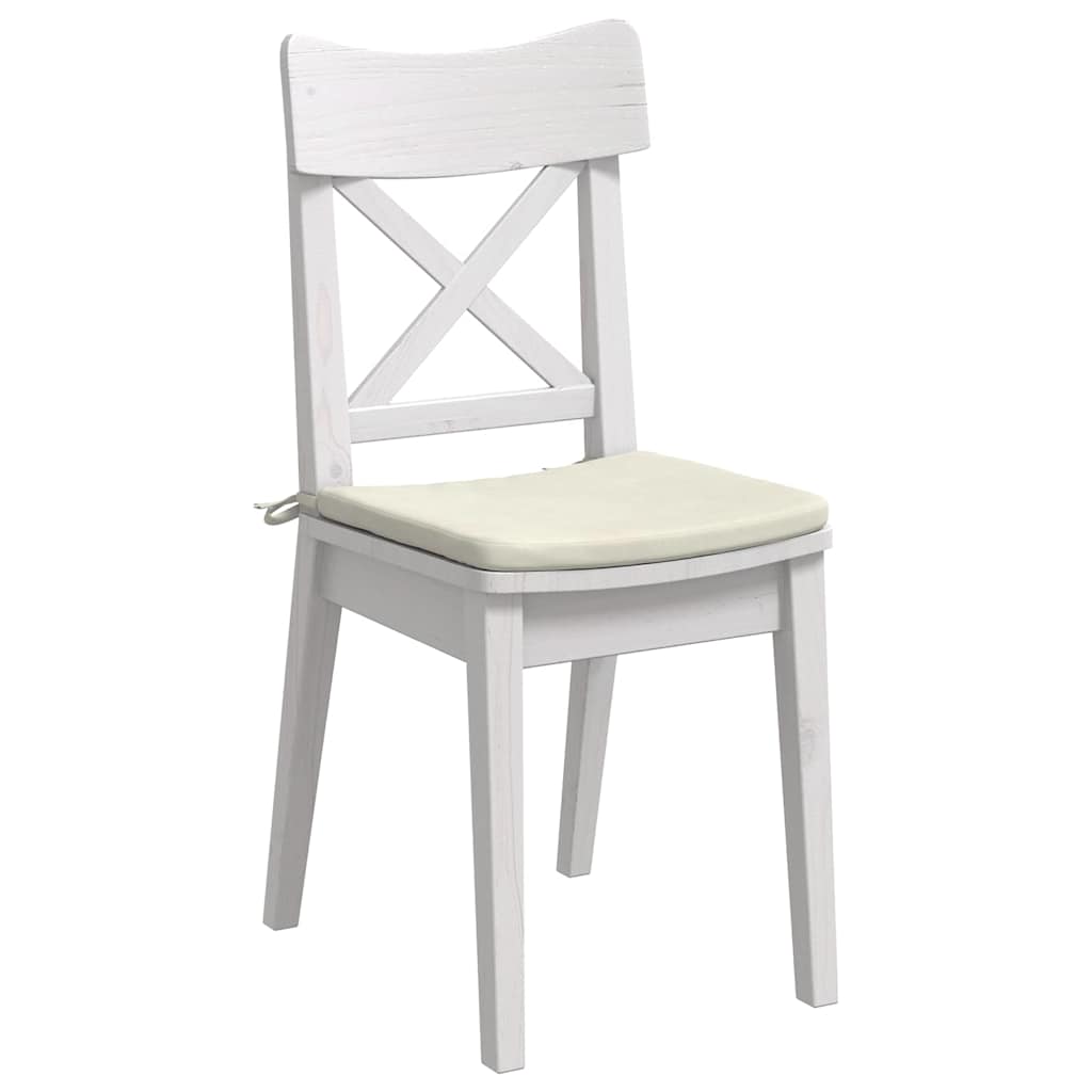 Jastučići za sjedenje 4 pcs Krema 40 x 40 x 3 cm Baršun