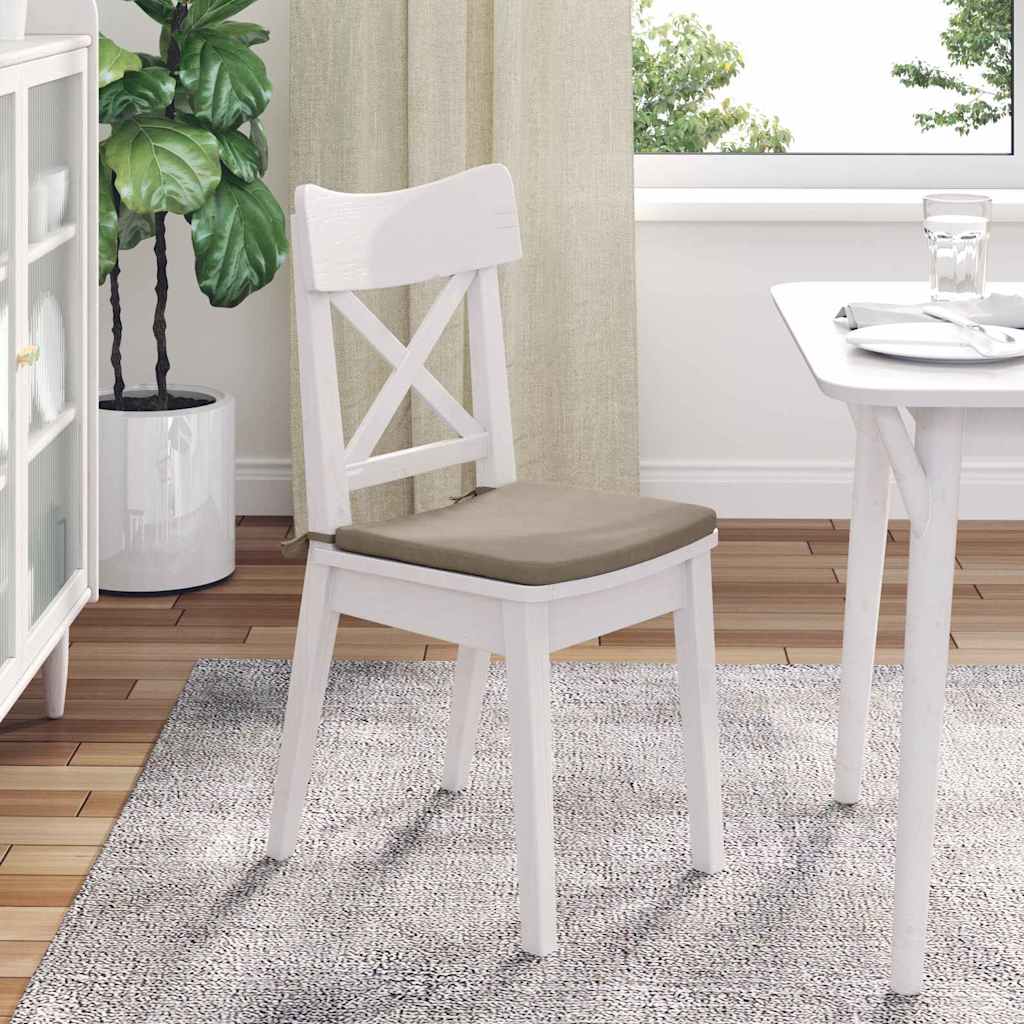 Jastučići za sjedenje 4 pcs Sivo-smeđa 40 x 40 x 3 cm