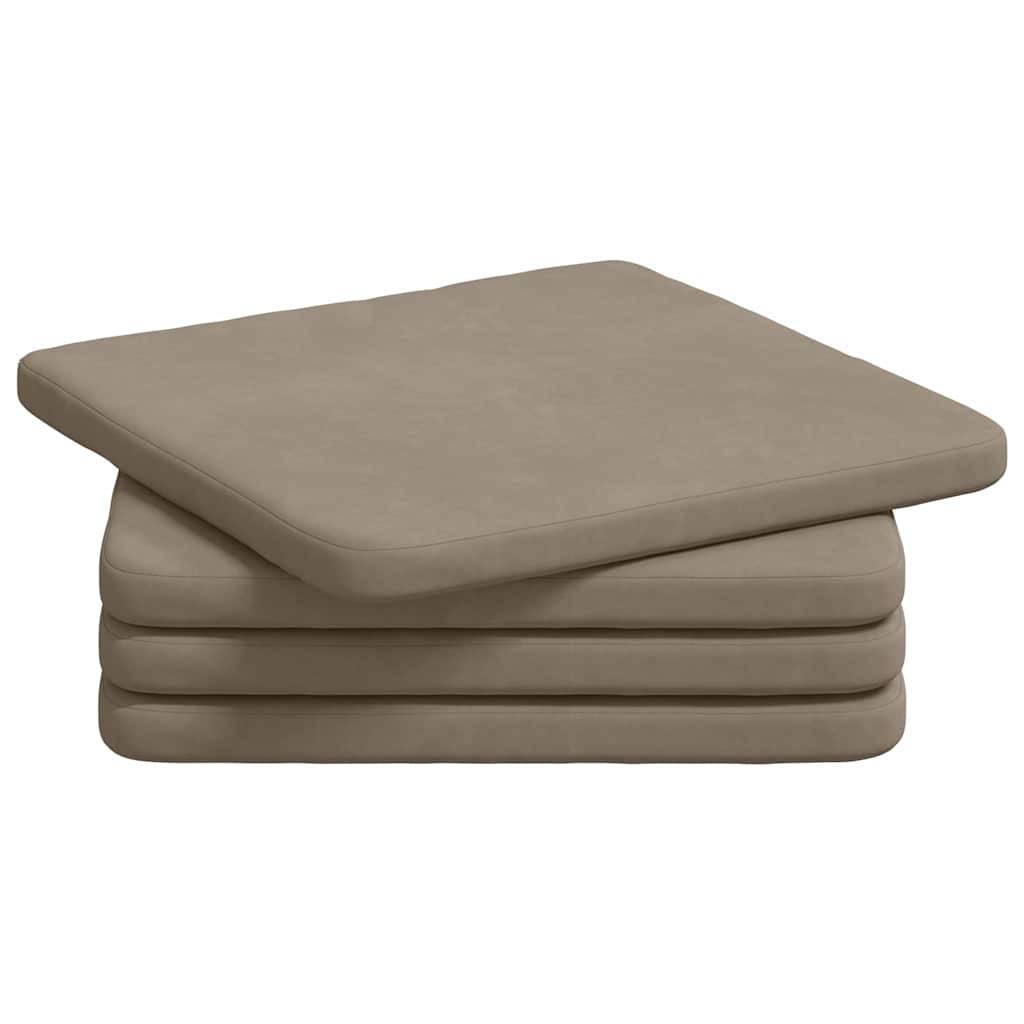 Jastučići za sjedenje 4 pcs Sivo-smeđa 40 x 40 x 3 cm
