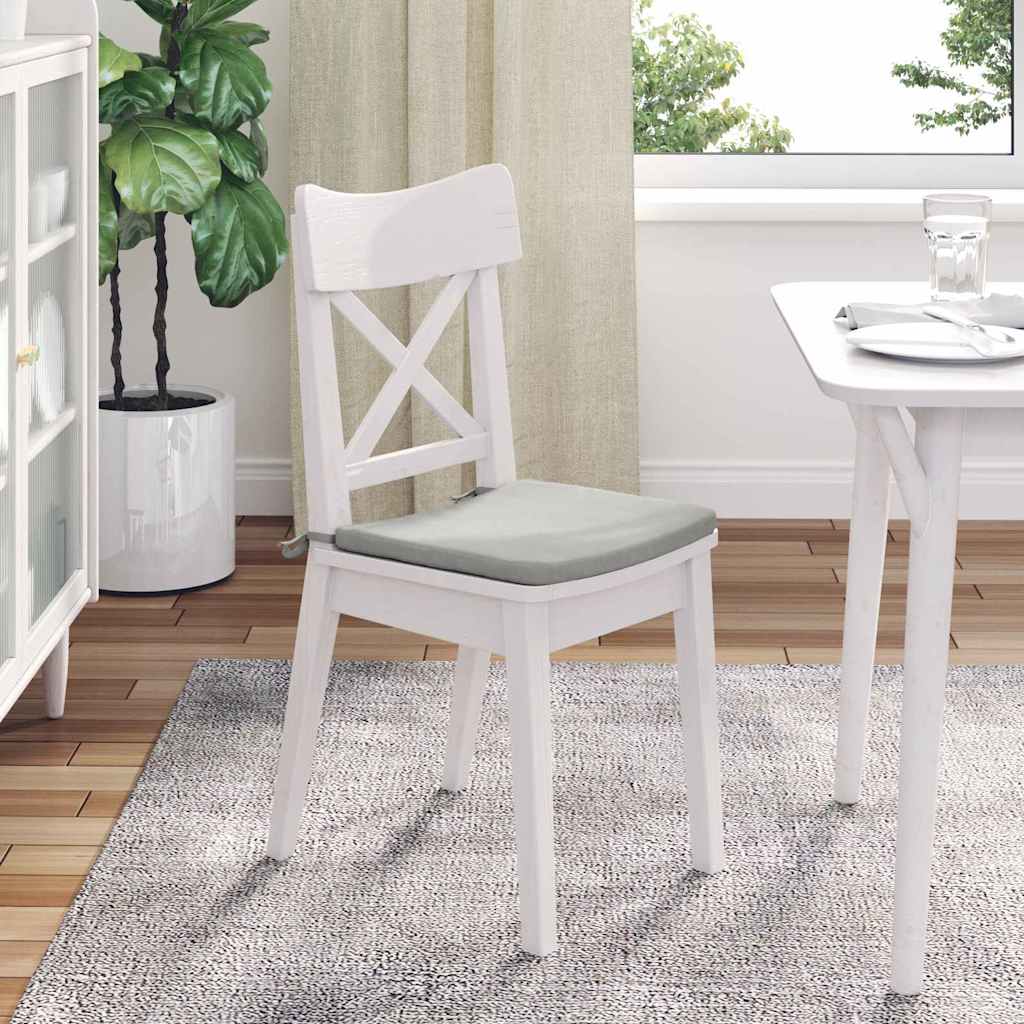 Jastučići za sjedenje 4 pcs Svijetlo siva 40 x 40 x 3 cm