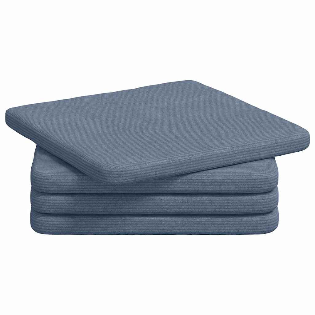 Jastučići za sjedenje 4 pcs Plava 40 x 40 x 3 cm